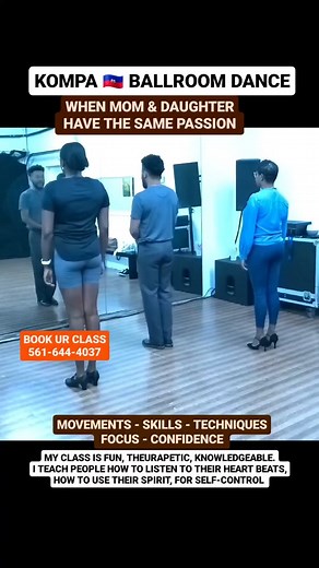 In 10 years , i developed a system that works for all, it doesn't matter who you are, i wil make you dance like a pro... . Almost 11 years teaching kompa ballroom dance, i hv met thousands of people, so many of them struggled to learn with other instructors, but when they came to me, i made them feel like home, i put them in a comfort space, teaching them the best techniques, skills, so they can understand the beauty of dance and also speak the language... . I'm super excited to introduce my new
