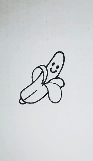 6.4K views · 13 reactions | Easy banana drawing for beginners. #easydrawingtutorial #drawingforbeginners #drawingforkids #drawingtutorial | Akash Barua | Facebook