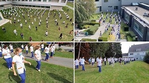 208K views · 5.4K reactions | We zijn misschien niet de snelste, maar toch één van de grootste. Alle campussen van AZ Delta dansten deze week de Jerusalema. Een initiatief van de diensten ziekenhuishygiëne en HR. Dank aan alle enthousiaste dansers. Ideaal om een mooi, zonnig weekend in te zetten! | AZ Delta | Facebook