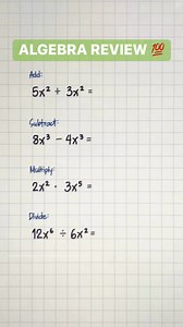 ALGEBRA REVIEW: Operations on Monomials #algebra #mathlove #mathematics #mathtutor #education #viralchallenge #MathForKids #basicmath #fypageシ #viralchallenge #education | Math Love