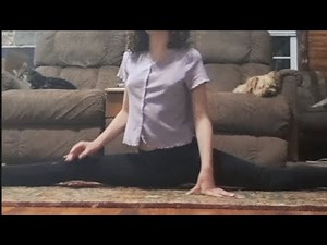 how to do the splits easy for beginners' stretches and tips :D