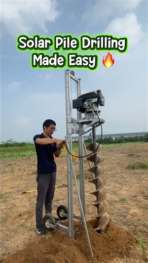 Heavy Duty Auger Drill | Fast Hole Drilling for Solar Panels, Utility Poles & Construction