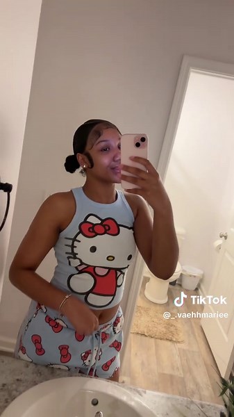 cutesy #fyp #xyzbca #viral | hello kitty pjs girl