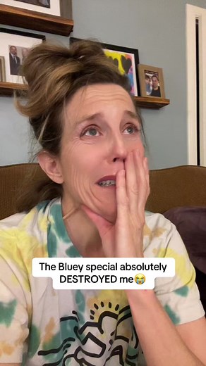 Anyone else literally have a full emotional break down watching the new Bluey special?? OMG i couldnt stop crying! The way the dad pulled that sign out of the ground had me WEEPING!!!!! Why was it so emotional? #bluey #blueytok #blueyandbingo #parenting #parentinghumor #momlife #motherhoodunplugged #motherhood #parentsoftiktok #momproblems