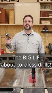 The BIG LIE about cordless drills! #woodworkingtips #cordlessdrills #stumpynubs #woodworking | Stumpy Nubs Woodworking Journal