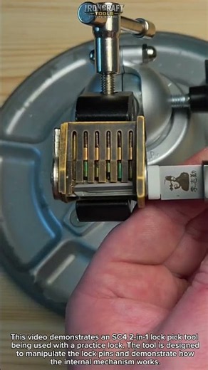 How a Lishi SC4 2-in-1 Lock Tool Works 🔐 | Lock Mechanics Explained!! #Locksmith #LockSport #Tools!
