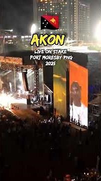 🔥Akon Fires Up Port Moresby 🇵🇬