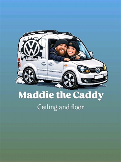 This week the shell is complete. She's really come together ❤️ Just 1 month ago she was a dog walking van with black carpet, blacked out windows, back seats and no electric; and now she's ready for furniture next week 🤗 I'm so proud of Gaz for making such a professional job of everything, having just 1 day a week and a couple of dry nights after work to do this, we are moving at pace and I'm super excited for our first trip in a couple of weeks 🥰 #campervanconversion #caddymaxi #microcampervan