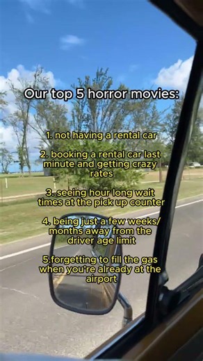 Follow for insider #hawaiitraveltips + #rentalcars with #nobookingfees and #reducedyoungdriverfees.