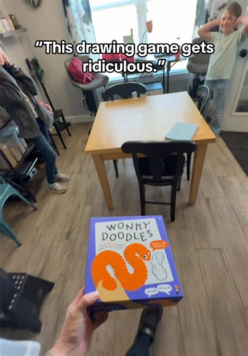 Bring laughter to your next game night with Wonky Doodles, the hilarious drawing and guessing party game where players bend a flexible shape and try to guess the doodle. Perfect for family game nights, parties, and group games for kids and adults. @Lucky Egg Global