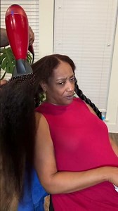 I fixed my mom hair! 💜 ShopElego.com #batanaoil #blackcommunity #blackhair #leaveinconditioner