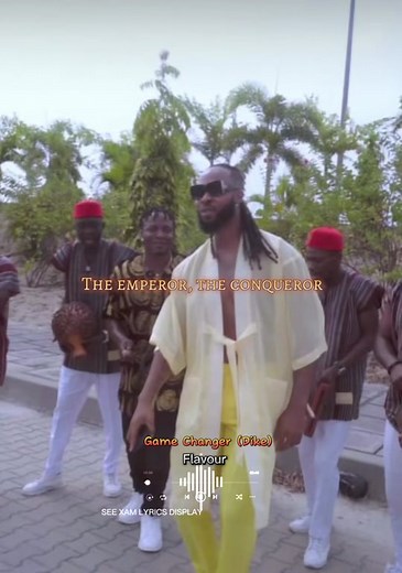 Artist: name (FLAVOUR) Song: name (GAME CHANGER-DIKE) #lyrics #see_xam_lyrics_display @Flavour of Africa