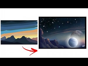Infinite Painter - Fantasy Night | Digital Art Tutorial | Digital Art On Mobile Phone (Android)