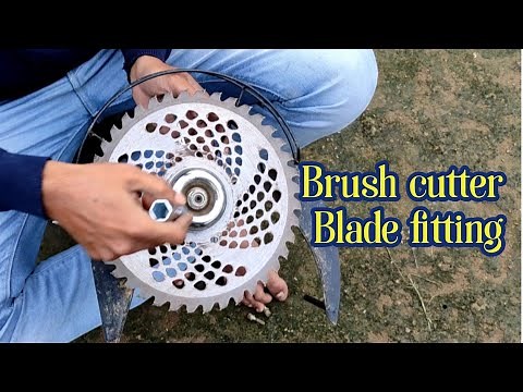How to attach a blade to your brush cutter | how to fit brushcutter blade | blade installation guide