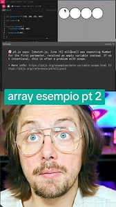 #array esempio in #javascript #p5js | parte 2