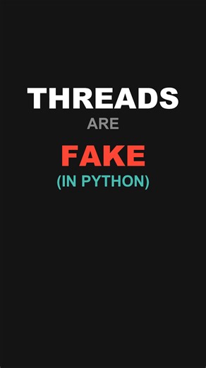 @3sigmacode | Your Python Threads Are Lying To You Most developers think adding threads or async makes Python faster. It doesn’t. Because of the... | Instagram
