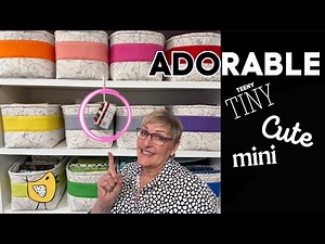 SEW a CUTE mini Fat QUARTER basket fOR YOUR tree ~ and a FREE Tutorial