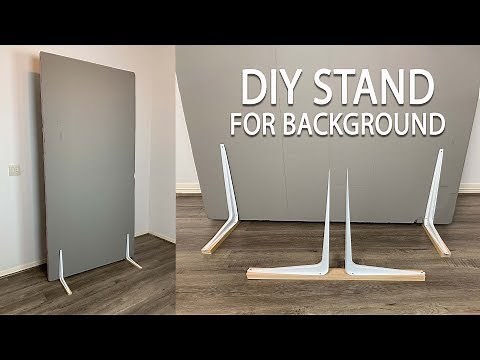 DIY stand holders for V-Flat/background board