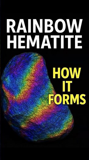 Rainbow Hematite – How It Forms & Why It Shines Like a Rainbow #shorts