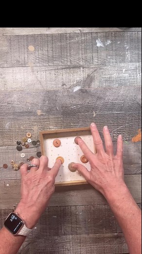 Crafting a Joyful Button Shadow Box for Christmas