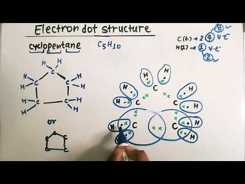 electron dot structure of cyclopentane, class -10th