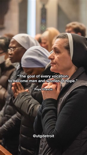 “This is, in the end, the goal of every vocation: to become men and women of hope. As individuals and as communities, amid the variety of charisms and ministries, all of us are called to embody and communicate the Gospel message of hope in a world marked by epochal challenges.”—Pope Francis, Message for the 61st World Day of Prayer for Vocations On this #WorldDayOfPrayerForVocations, consider how God invites you to bring his hope to the world through your vocation. If you sense him inviting you 