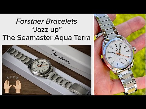 Forstner Flat Link & “O” Bracelets on Omega Seamaster Aquaterra - Cuestion de Tiempo