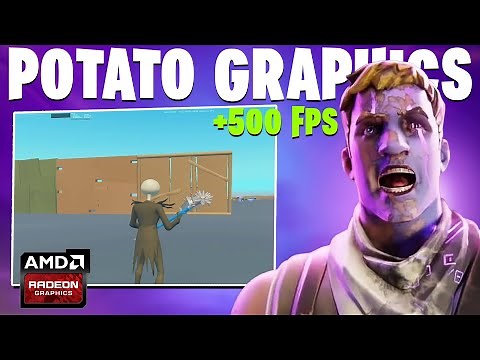 How to Get Potato Graphics in Fortnite on AMD GPU! (Max FPS + 0 Delay) AMD Settings For Fortnite