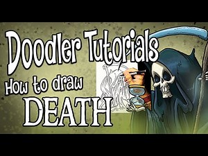 How to Draw DEATH | Discworld | STEP BY STEP DOODLER TUTORIAL
