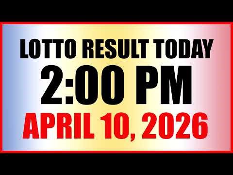 Lotto Result Today 2pm Draw April 10, 2026 Swertres Ez2 PCSO