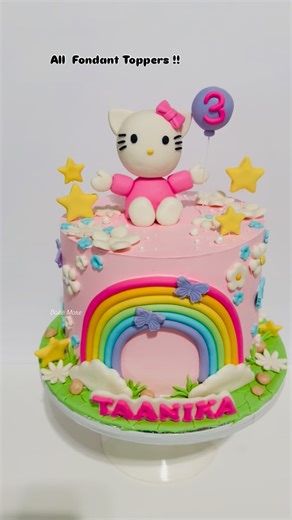 Bake more on Instagram: "Eggless moist Vanilla and Berries filling Hello Kitty cake!! #hellokitty #hellokittycake #fondant #fondantcakes #edibletoppers @satin.ice @austindesimarketplace @austin_indian_womeninbusiness"