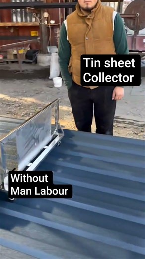 best tin sheet collector with minimum labour #welding #weldwheels #stickwelding #woodworking
