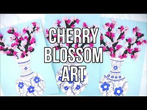 How to Make a Cherry Blossom Art Project