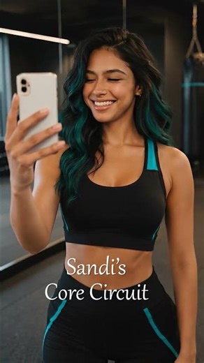 Sandi's Core Circuit 🔥 | My Go-To Routine for a Strong Center #gym #beauty #model