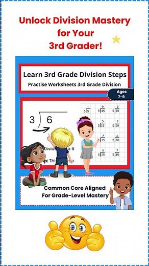 Basic division steps #thirdgrade #thirdgradeteacher #3rdgradeteacher #mathforchildren #divide