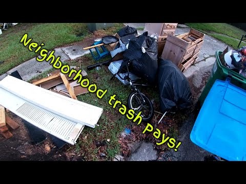 Making extra cash from trash.