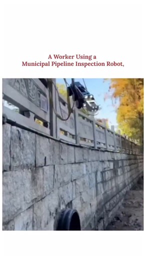 UNIVERSE | SCIENCE | TECHNOLOGY on Instagram: "The image shows a worker operating a municipal pipeline inspection robot, which is a specialized device used for assessing the condition of underground pipes without the need for extensive excavation. These robots are equipped with cameras and various sensors (e.g., ultrasonic, laser, gas detection) to detect issues such as corrosion, cracks, blockages, or illegal connections. How They Work Deployment: The robot, often a wheeled or tracked crawler,