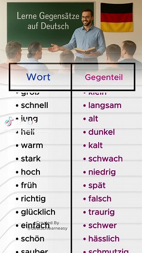 Gegenteile einfach erklärt - Deutsch lernen