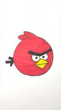 Drawing Angry Bird Step by Step