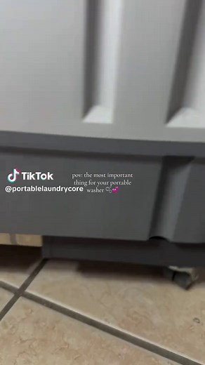 MAKE SURE YOU GET THIS LIL DOLLY FOR YOUR WASHER OMGGGGG SUCH A LIFE SAVER ‼️‼️‼️ #portablewashingmachine #laundry #laundryday #laundrytok #laundryhack