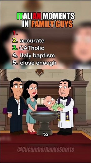 Italian Moments That Went Too Far in Family Guy #shorts #familyguy
