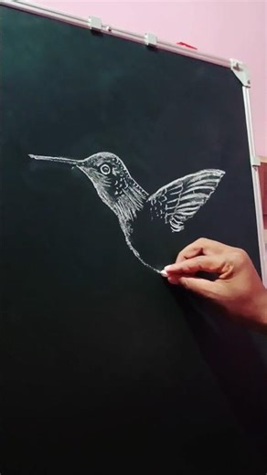 Easy Hummingbird draw || #viral #art #drawing