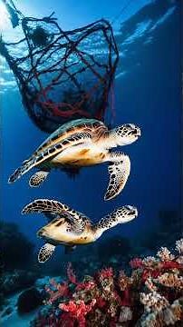 Hawksbill Sea Turtle: Ocean's Most Endangered Navigator 🐢 #shorts #wildlife