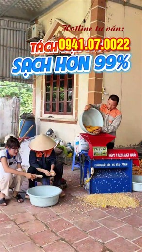 Kinh Ngạc Sức Mạnh Máy Tách Hạt Ngô Bình Quân: Tách Siêu Tốc Sạch 99% Giải Phóng Sức Lao Động!