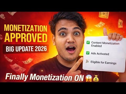 Content Monetization Enabled ✅ | Ads Activated 2026
