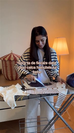 C O S A N Z E N E on Instagram: "Sora ta de fiecare data cand vine sa te ajute si calca hainutele lui bebe🥹🤍🐣"