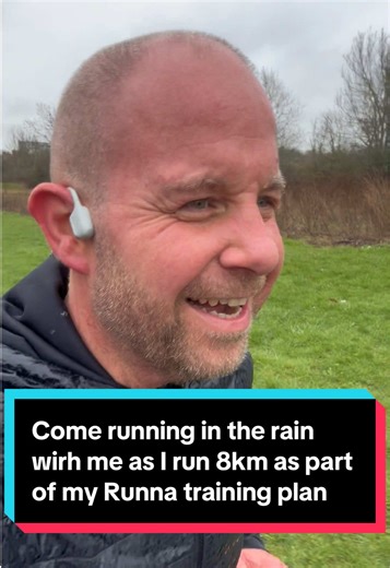 Come running in the heavy rain with me as I run 8km as part of my @Runna training plan. It was freezing cold too and I didn’t really want to go outside but I got it done! Come with me.. #running #runner #run #runtok #runwithme