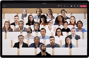 Microsoft Teams Together mode makes meetings more engaging using AI segmentation technology