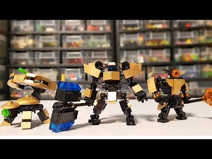 LEGO Mini Mech Tutorial, Golden Knights, Units 01, 02 and 03