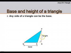 Base & Height of Triangle P5 Maths